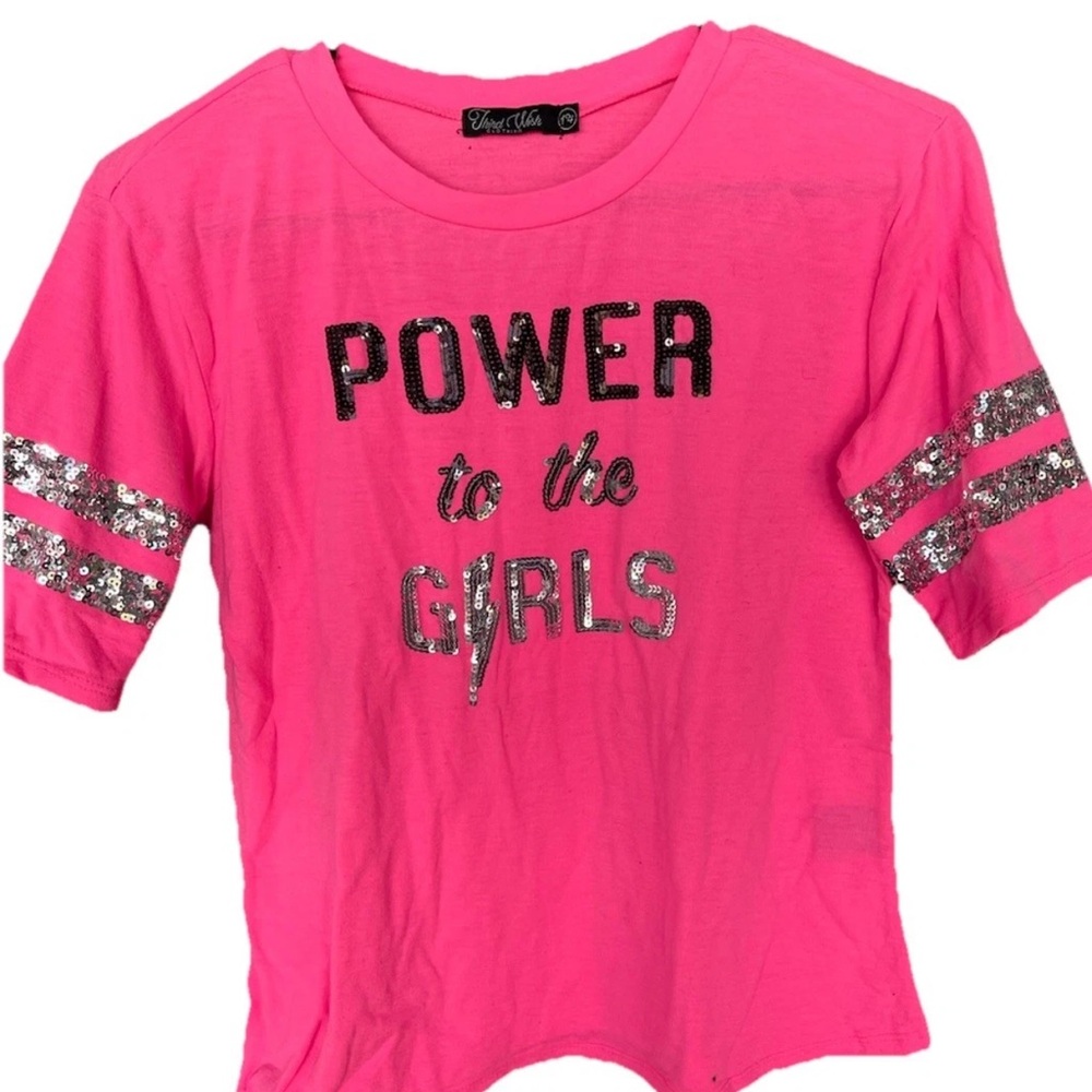 Third Wish Girls Shirt Pink Size 14 Short Sleeve (YG-14)